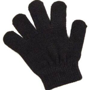 Plain Black Unisex Gloves (One Size)