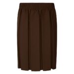 Boxpleat Skirt Brown
