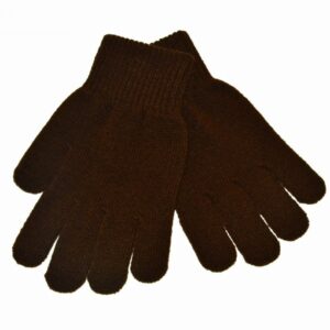 Plain Brown Unisex Gloves (One Size)