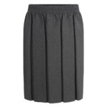 Grey Boxpleat Skirt