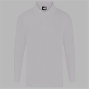 Plain White Polo Shirt Long Sleeves