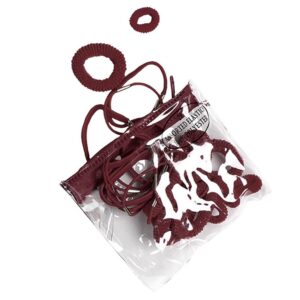 Pack of Maroon Ponio Hairband Bags