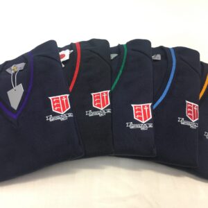 Nower Hill Cotton Knit V-neck Jumper