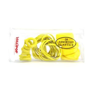 Pack of Yellow Ponio Hairband Bags