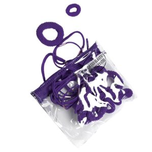 Pack of Purple Ponio Hairband Bags