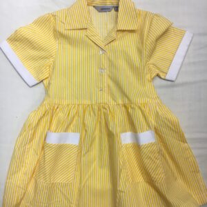 Summer Dress – Striped Yellow