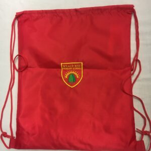 Weald Rise School Red PE Shoe Bag